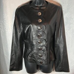 EUC Tory Burch Black Leather Jacket